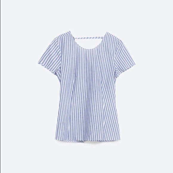 Zara Tops - Zara Striped Twisted Knot Cut Out Back Top Zara Tops - Zara Striped Twisted Knot Cut Out Back Top